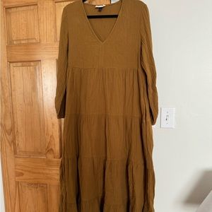 Universal thread crinkle cotton maxi dress size M